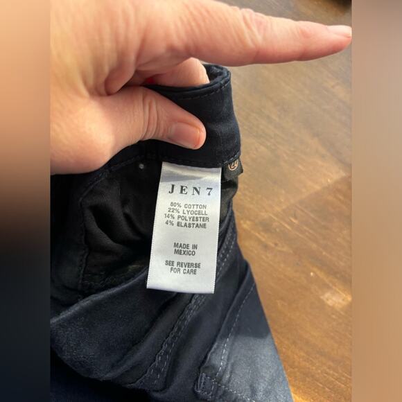 7 For All Mankind Jen 7 Black Ankle Skinny High Waisted Soft Stretch Jeans 22 - Picture 9 of 9